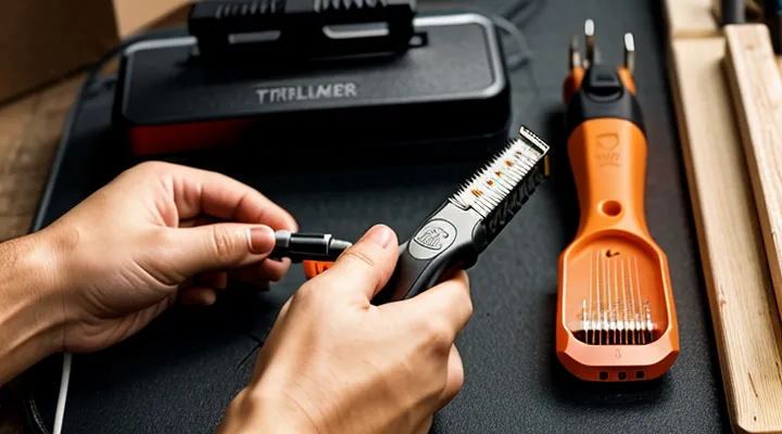 Как заправить леску в катушку электрического триммера?