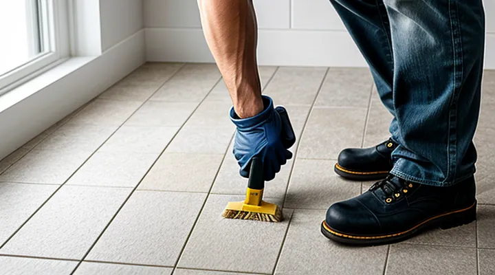 Как затирать швы на плитке на полу?