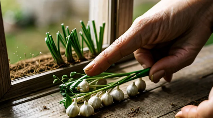 Когда нужно обрывать стрелки у зимнего чеснока и зачем?