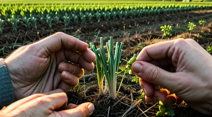 Когда обрывать стрелки у озимого чеснока в Подмосковье в открытом грунте?