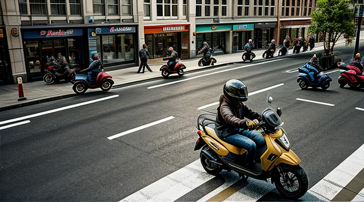 Кто из водителей мопедов занял правильное положение на полосе движения?