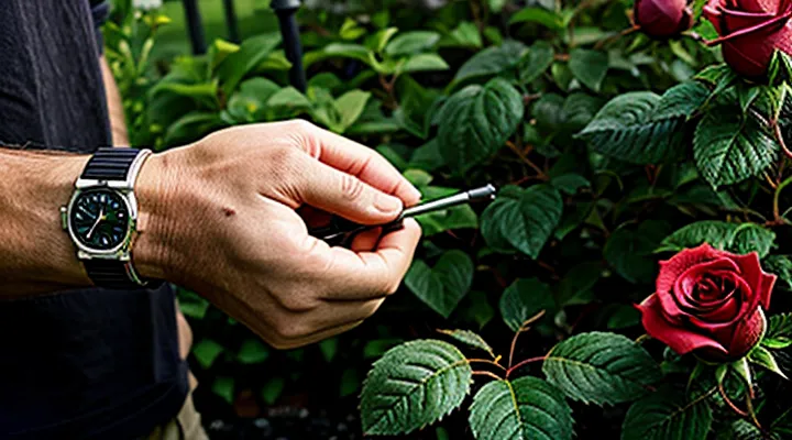 На розах чёрные пятна на листьях — чем обработать?