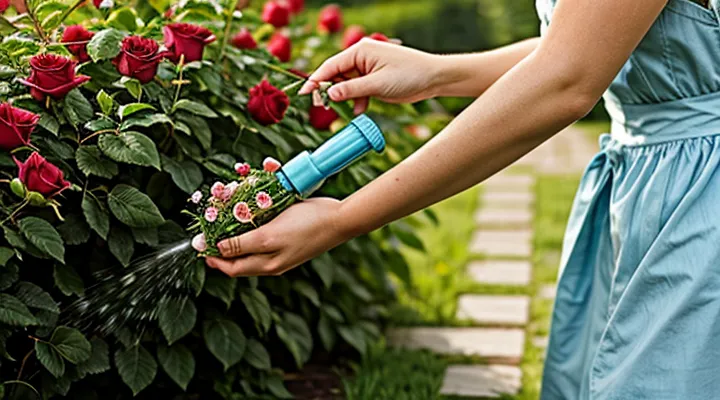 От тли на розах — чем опрыскать народные средства?