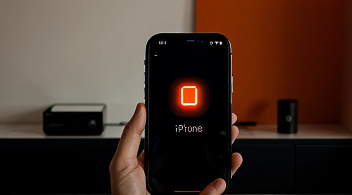Почему горит оранжевая точка на iPhone?