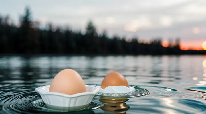 Почему яйца всплывают в холодной воде?