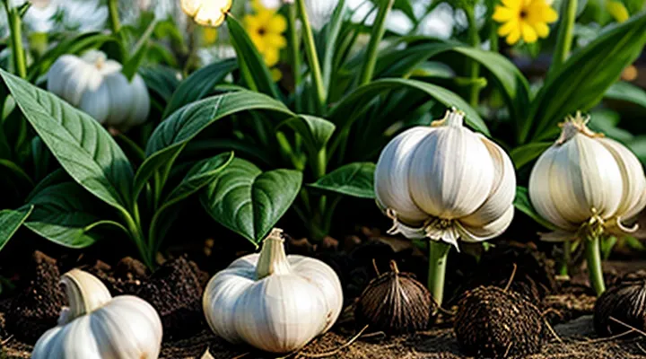 Почему желтеют листья у чеснока в июне?