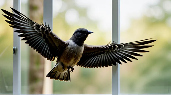 Птица ударилась в окно и улетела — к чему?