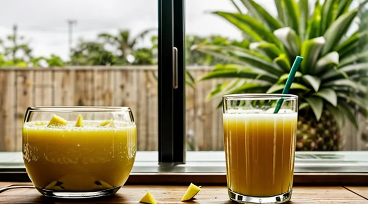 В чём польза ананасового сока для мужчин?